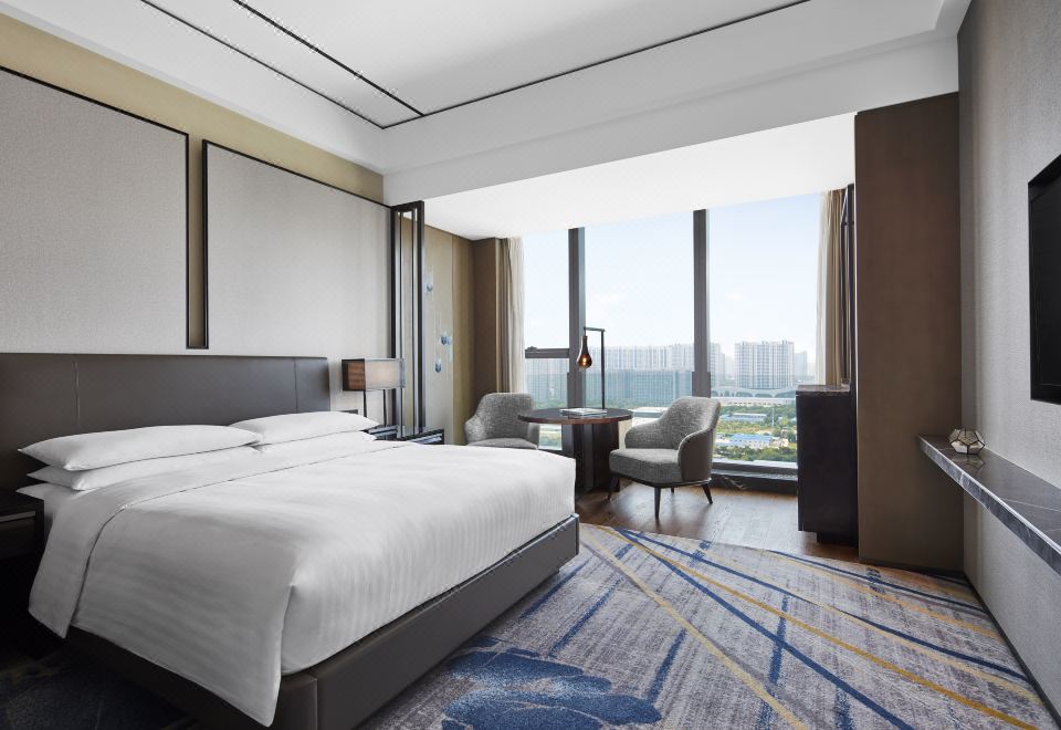 高楼层城市景观特大床房·俯瞰CBD璀璨夜景