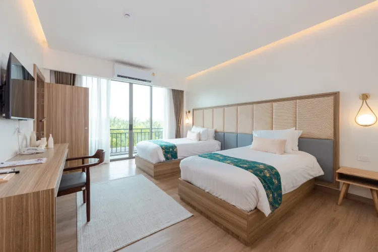 ห้องพรีเมียร์สำหรับครอบครัวพร้อมอ่างอาบน้ำภายในห้อง
