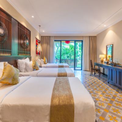 豪華三人池/花園景觀陽台房 阿霍伊會安精品度假村及Spa優惠