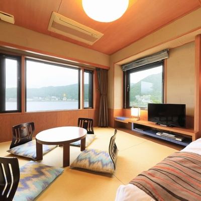 〔東館〕 河口湖景觀 露天溫泉 和洋式房【 Nagomi】 富士湖飯店優惠