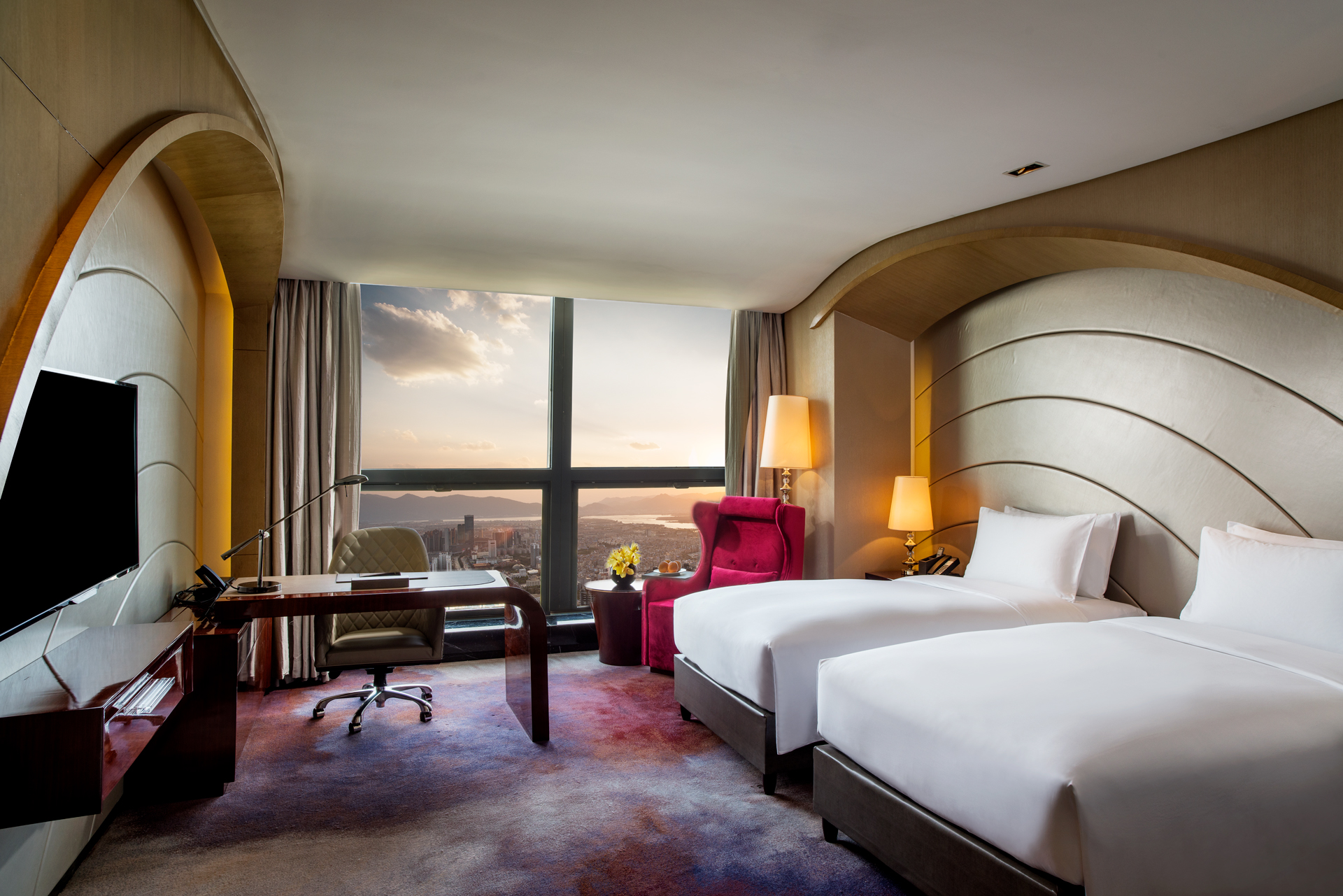 豪華滇池景觀雙床房