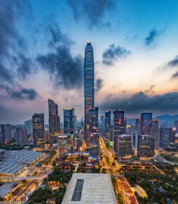 Langhua Audio-Video · High-Altitude Skyline Cityscape | City·View Residence Hôtels à : 
