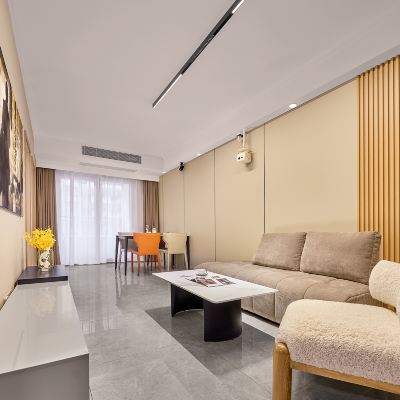行政兩室一廳電影套房（極光TV會員+大陽台+洗衣機冰箱） 朗華影音Hotel（深圳福田會展中心店）優惠