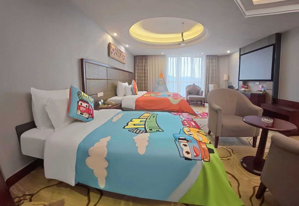 卡通親子雙床房（小冰箱）