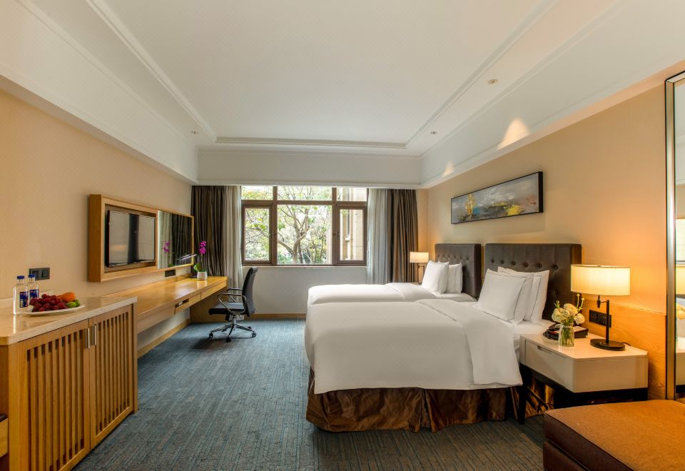 豪华双床房（双人办公桌+贵妃椅+闽南茶具）