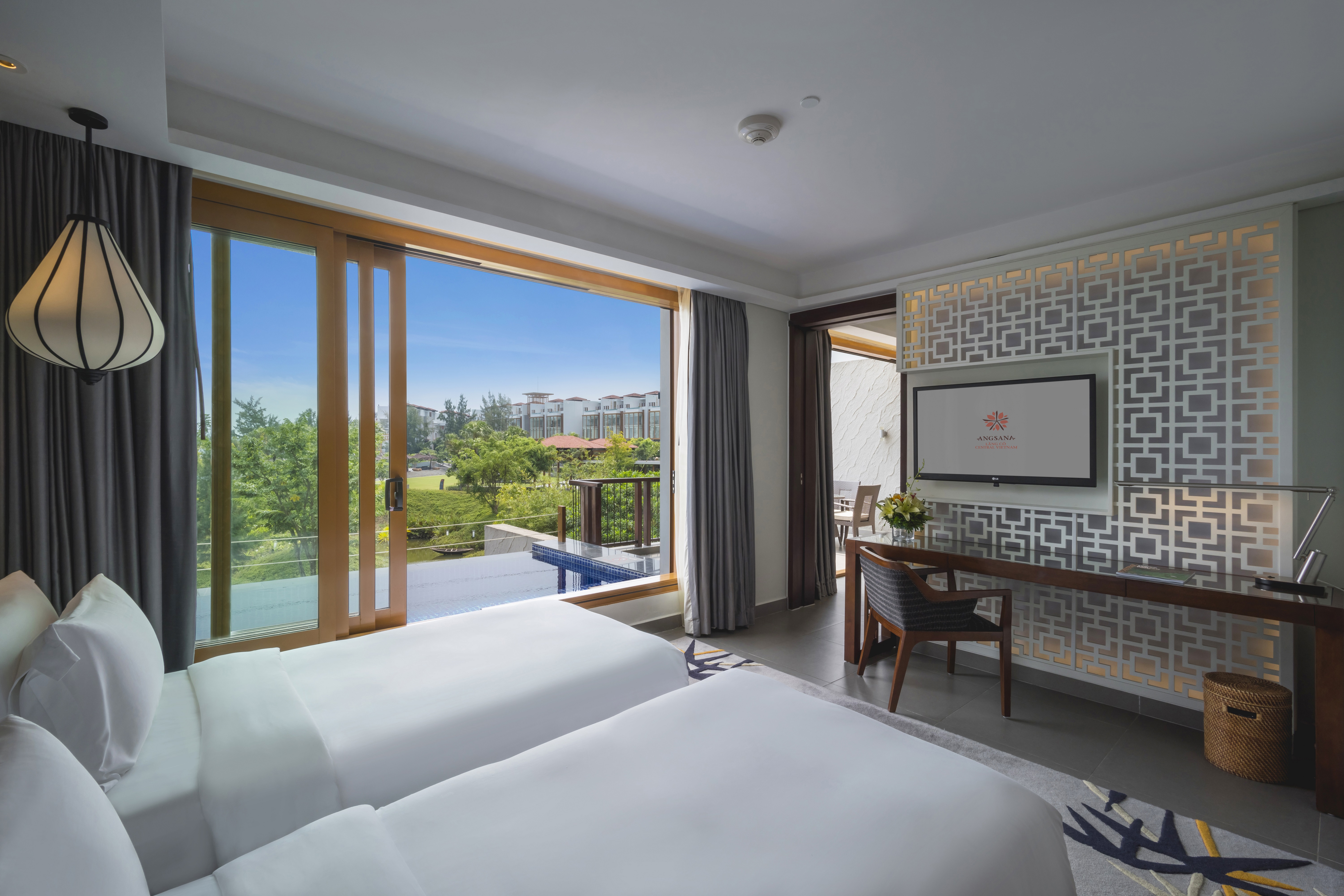 Angsana Lăng Cô海景精致双床泳池套房