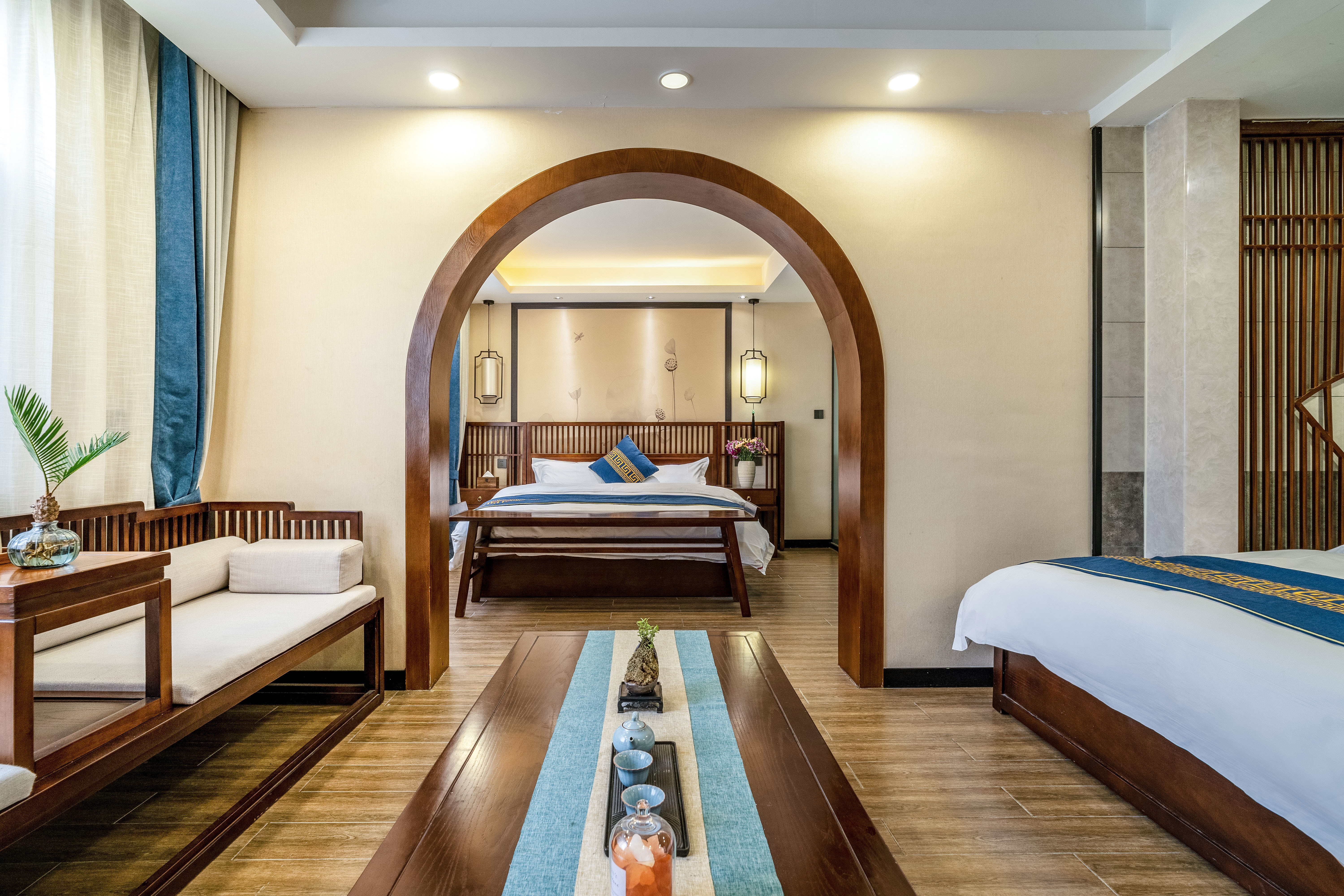 青山不语?园景双床套房「智能马桶」