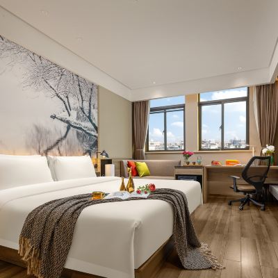 行政大床房『零壓床墊•Mini冰箱•親膚布草•舒睡好眠』 湖州長興長海路亞朵飯店優惠