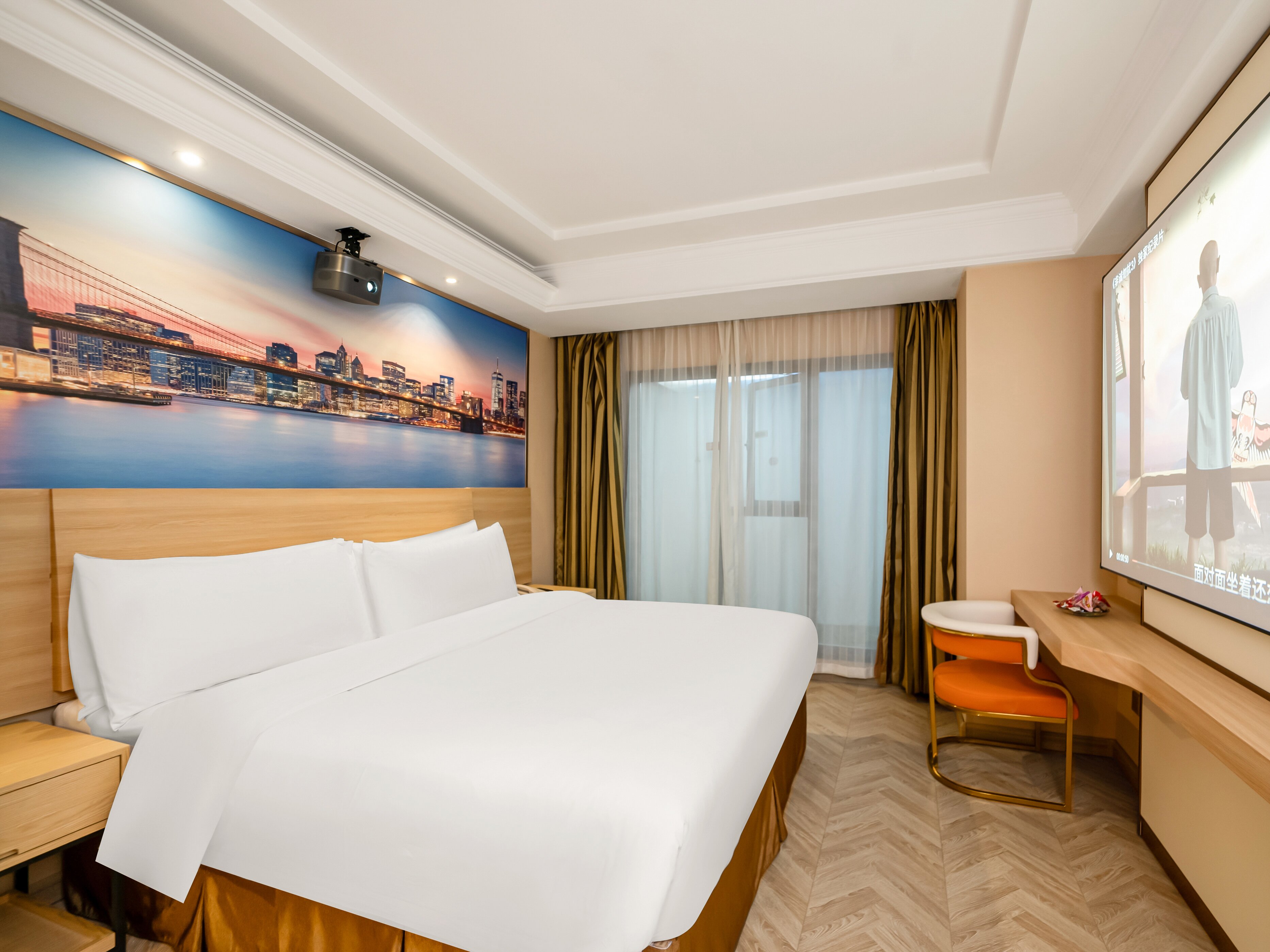 Vienna Hotel (Shanghai Jing'an Gaoping Road)零压愉梦大床房（新版零压床垫）