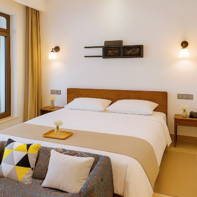 騎樓丨院景大床房 海口騎樓還客1921精品民宿優惠