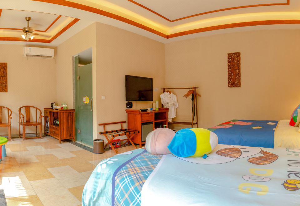 心悦谷池畔亲子别墅-独立庭院-私汤泡池