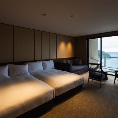 【カラオケスイート】源泉オーシャンビュー露天風呂・サウナ付き 高台から海を望む 絶景の宿　伊豆・熱川温泉 粋光（SUIKO） クーポン