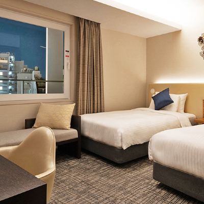 禁菸尊貴豪華雙床間 大阪普樂美雅凱賓總統飯店優惠