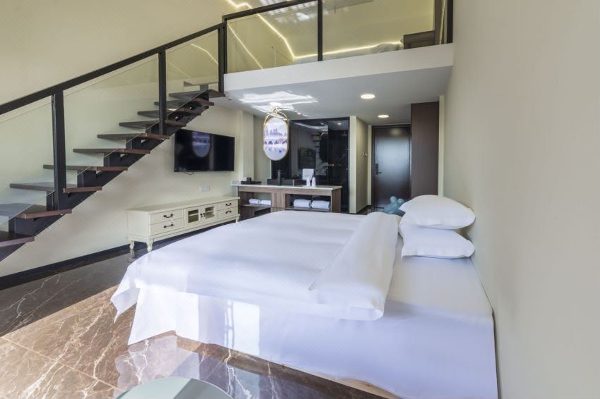 Zhenhu Homestay (Jiandemeicheng Ancient Town)Longshan Street|Lake View Terrace Parent-Child Loft Family Room