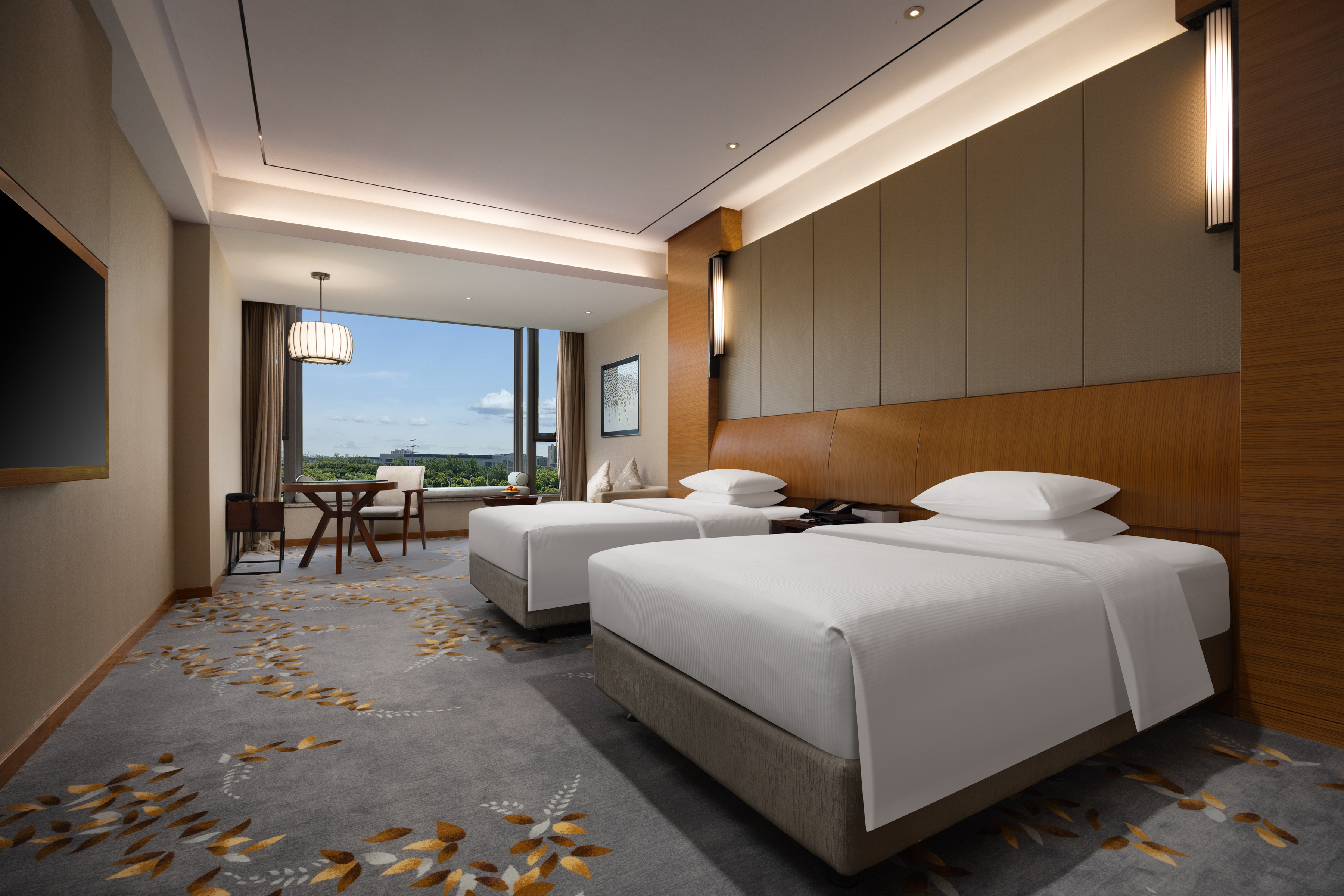 豪华园景双床房