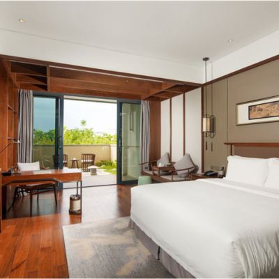 花園觀景大床房（落地窗帶小院） 深圳坪山格蘭雲天國際酒店優惠