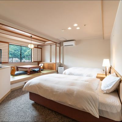 【禁煙】和洋室ツイン※風呂無し 大江戸温泉物語　城崎温泉 きのさき クーポン