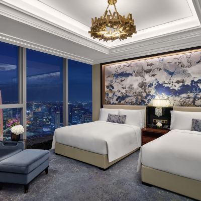 雲端雙子塔景雙床房 成都華爾道夫飯店優惠