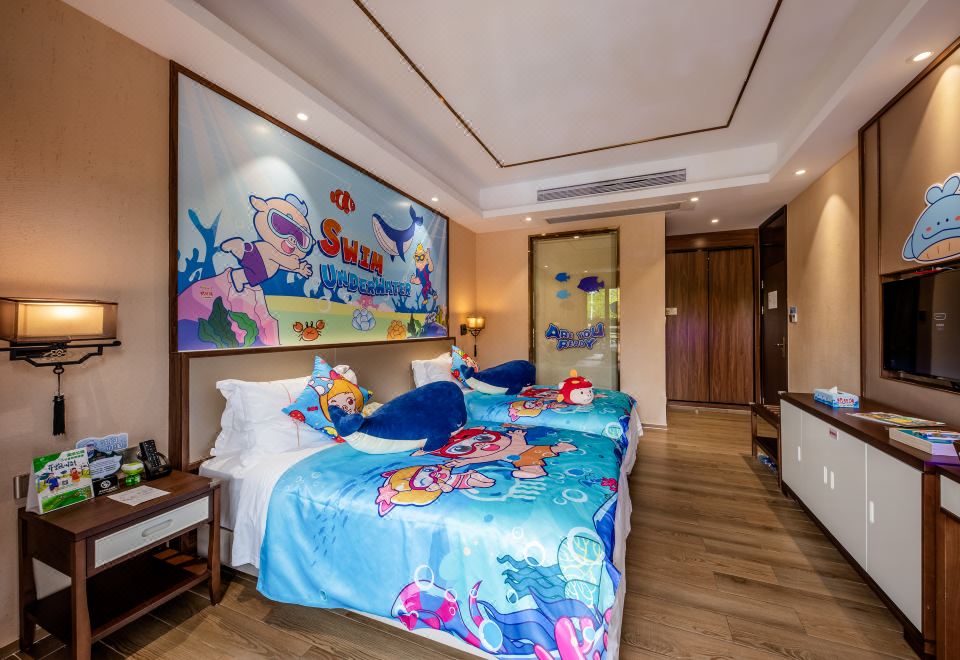 Yuetianxia Hot Spring HotelArea B Zhu Zhu Xia Waterside Hot Spring Three-Bedroom Villa - Garden Tub