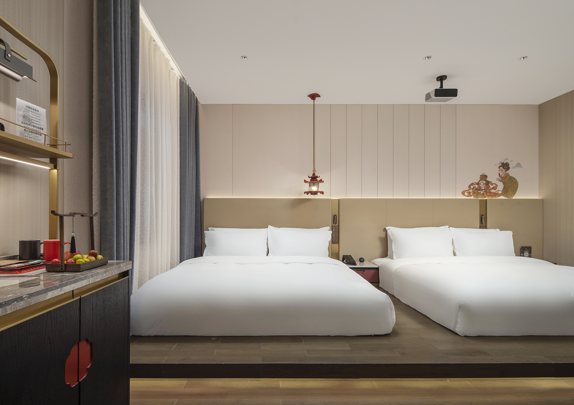 雅致·永宁谧境双床房【高清投影+智能客控+慕思床垫】