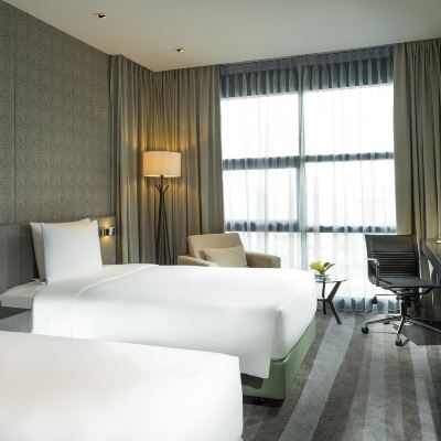 城景標準雙床房-不可吸煙 曼谷素坤逸路假日酒店優惠