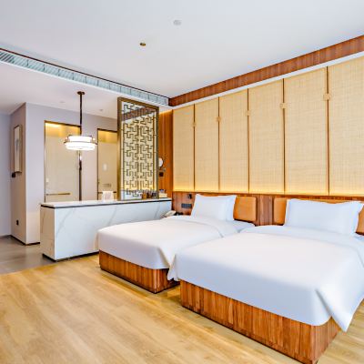 靜安閣·雅緻雙床房（靜賞庭院+靜享睡眠+新中式簡約） 烏魯木齊頤中園飯店（紅山人民公園店）優惠