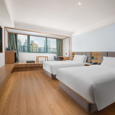 精選雙床房（榻榻米會客區+手機投屏·乾濕分離） 秋果酒店（深圳車公廟上沙地鐵站店）優惠