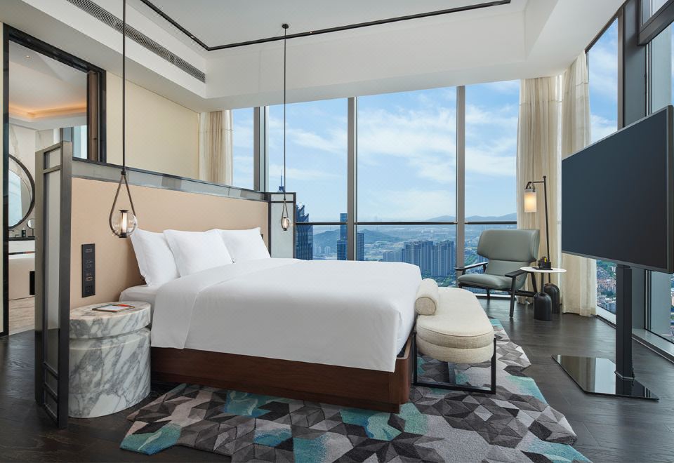 單臥大床高樓層全景套房