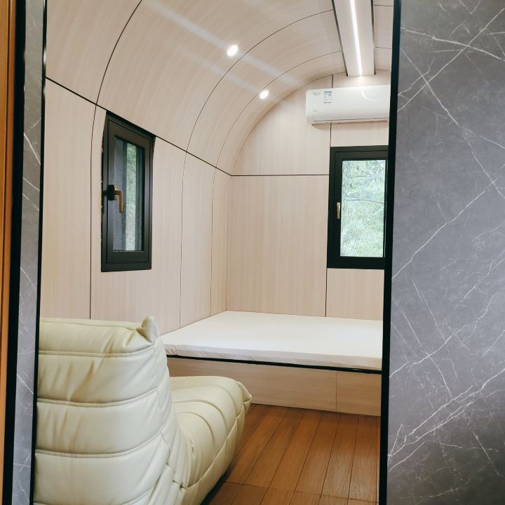 隐林木屋大床房+山景+乳胶床垫+地暖