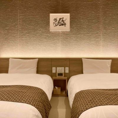 日式高級雙床房【帶有日式和浴缸台】 東京銀座多美迎PREMIUM天然溫泉飯店（多美迎・御宿野乃 飯店集團）優惠