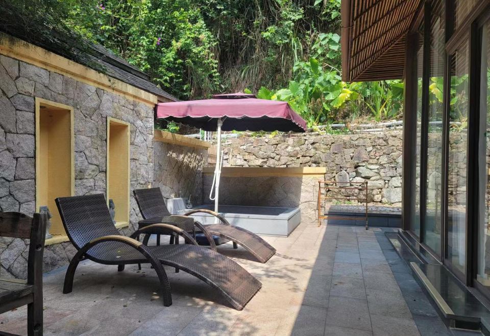 心悦谷亲水别墅双床房-独立庭院-私汤泡池