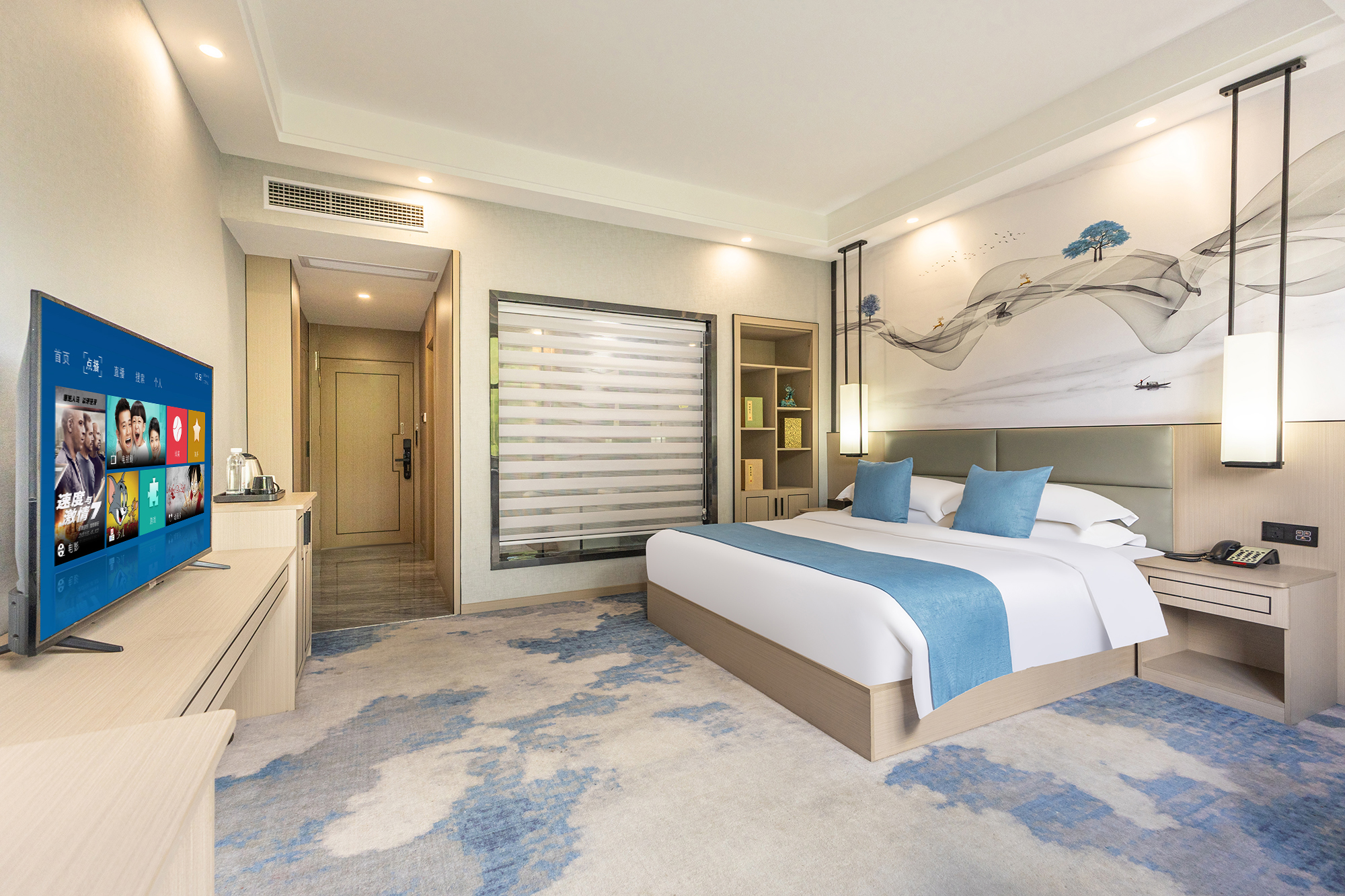 豪华观景单间（轻时尚+尽享山景+休闲椅）