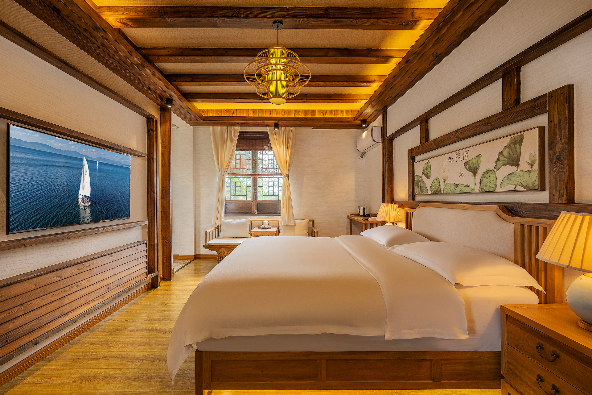 Bo Lian Chen Inn花海亲子浴缸套房