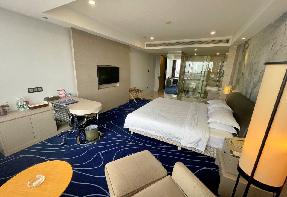 静谧.沉香大床房『客运大楼景观+鹅梨帐中香』