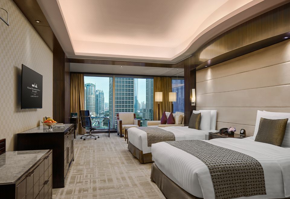 精英商务城景双床房