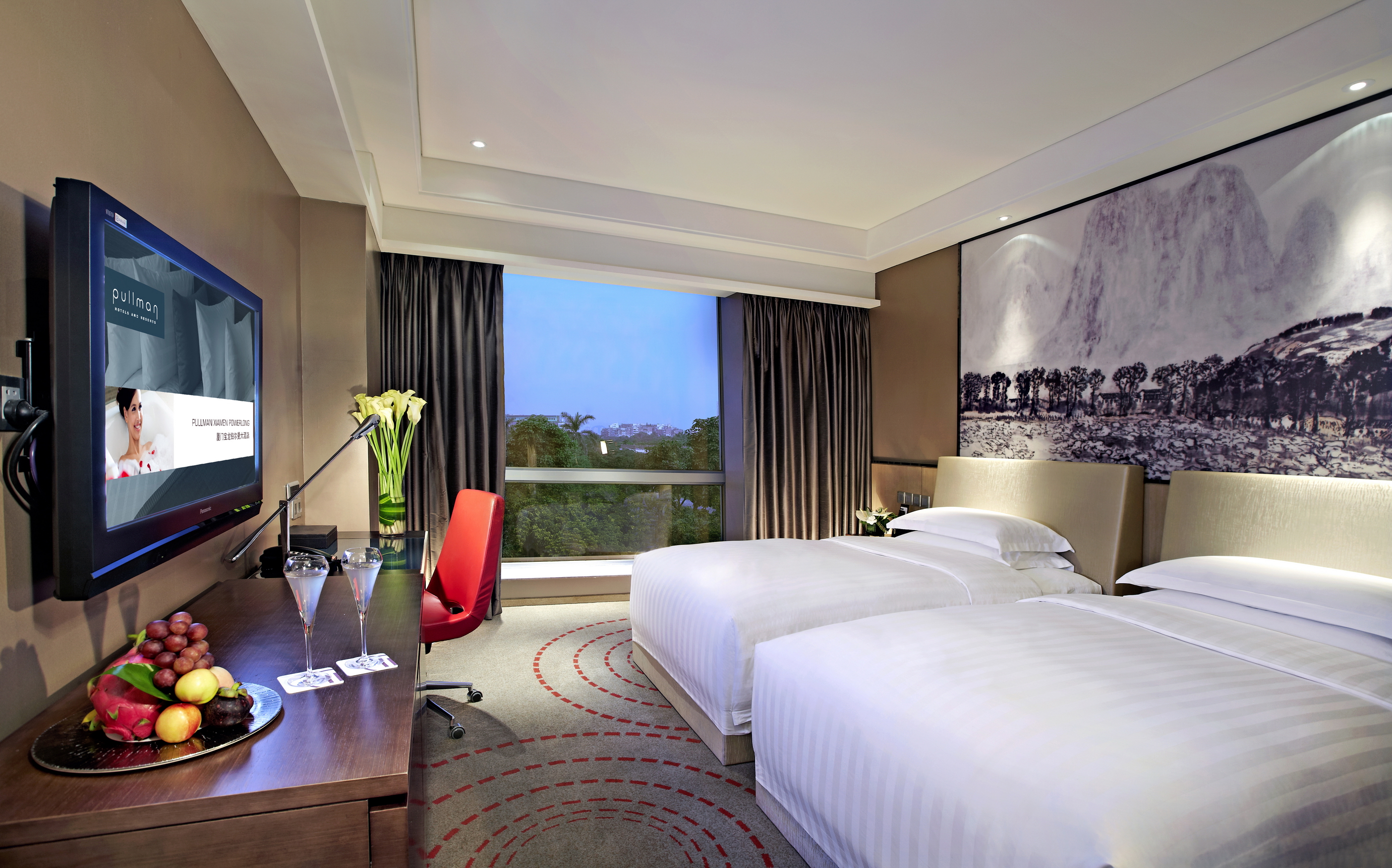 行政园景双床房