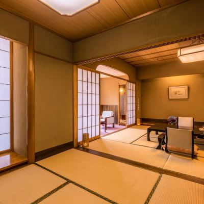 【禁煙】スーペリア和室2間 内風呂あり(緑水苑・ガーデンビュー) 湯快リゾート 三朝温泉 斉木別館〈会席タイプ〉 クーポン