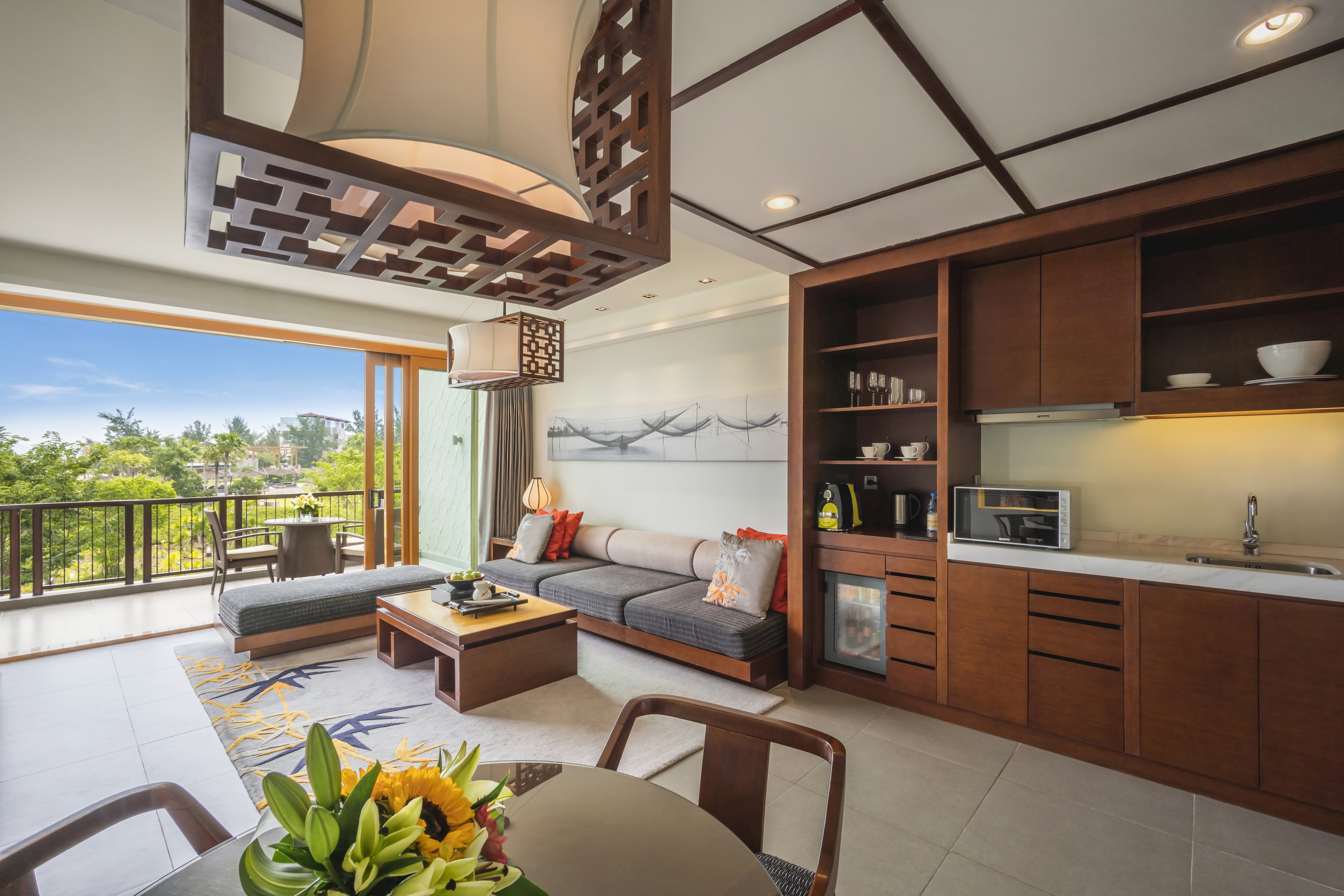 Angsana Lăng Cô海景精致双床泳池套房