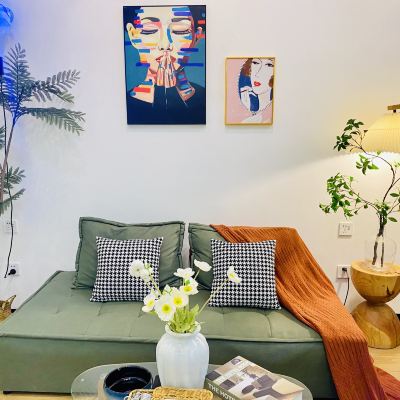 治癒ins複式兩室三床巨幕影院套房（4K投影&冰箱洗衣機） 素可泰民宿（珠海拱北口岸店）優惠