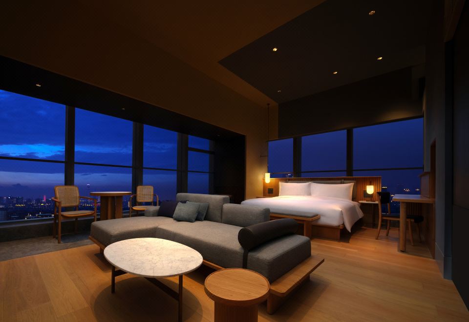 雙臥家庭房-縱覽前灘城央景致