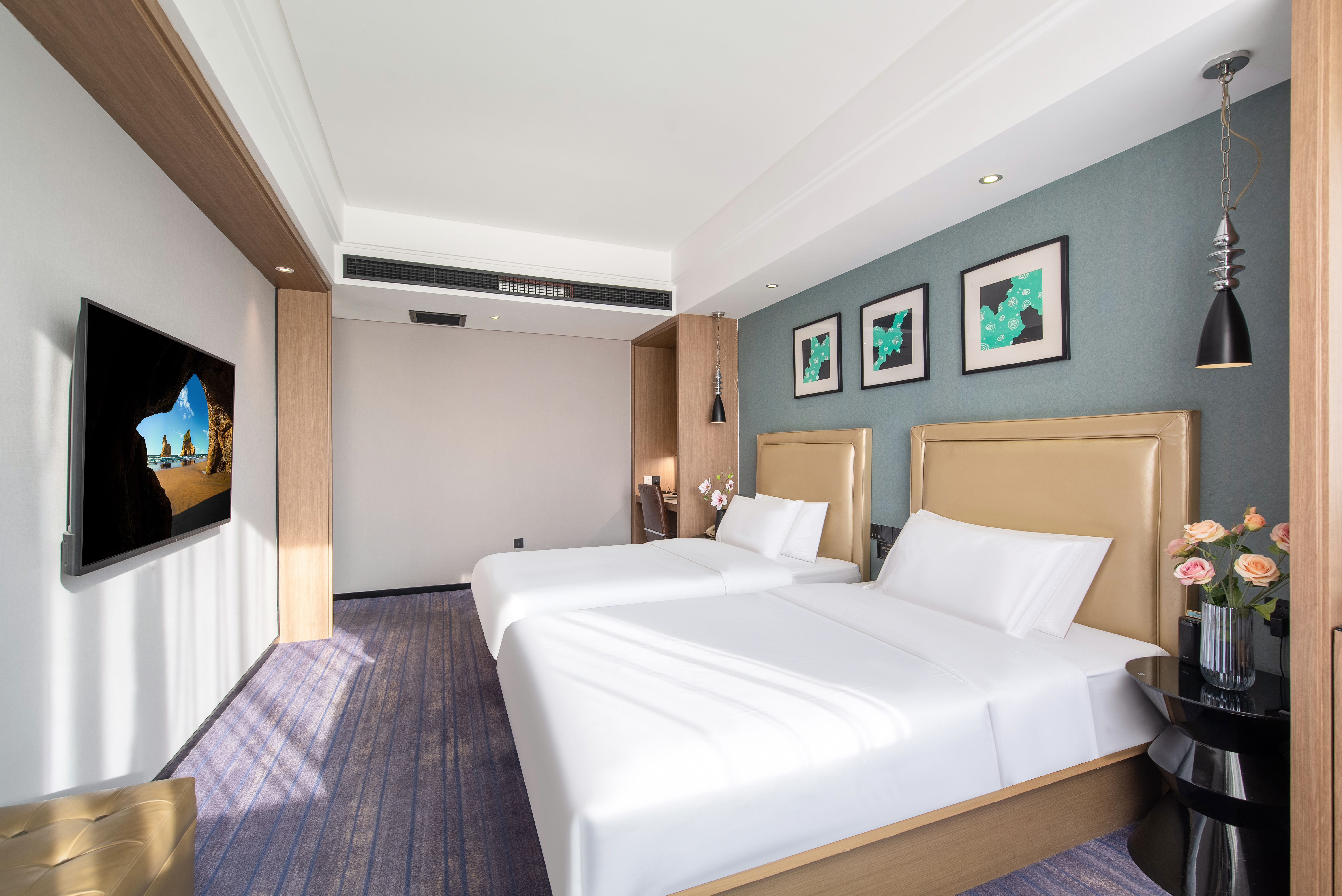 A型双床房【双重隔音深睡+小度全智能客控+放松浴缸】