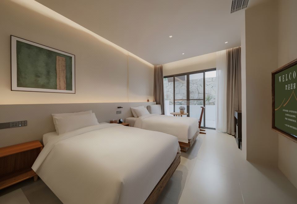 憑欄處｜花園雙床房【智能客控+巨幕觀影】