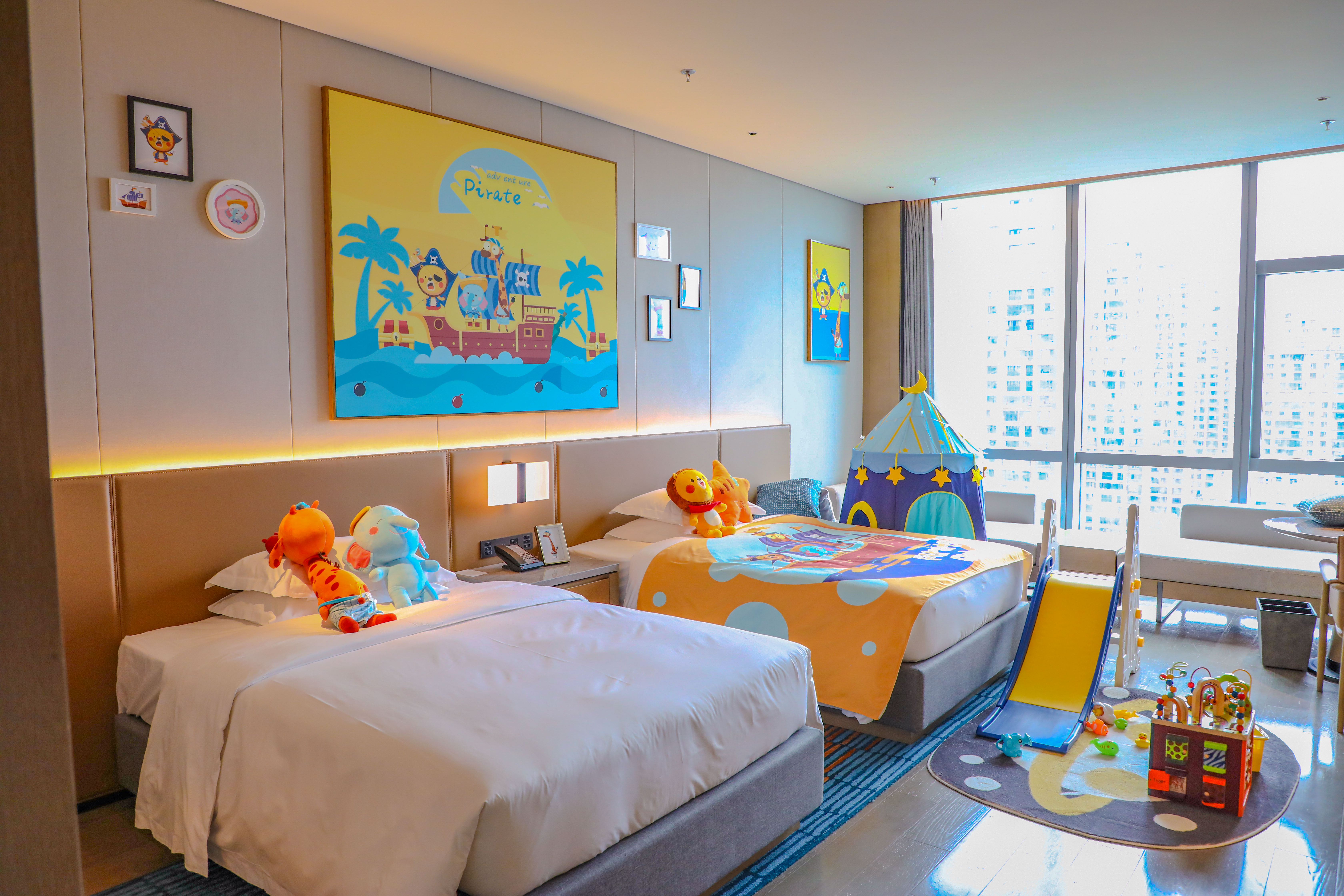 豌豆星球亲子主题双床房