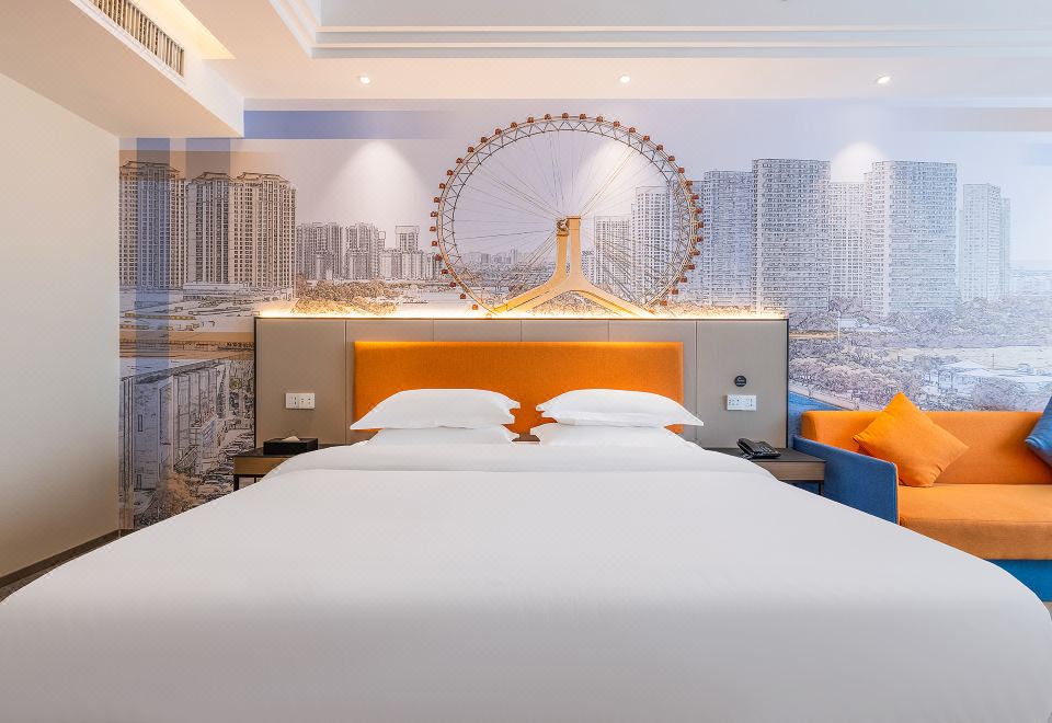 等云·观山高级大床房[高空远眺+都市疗愈+智能投屏]