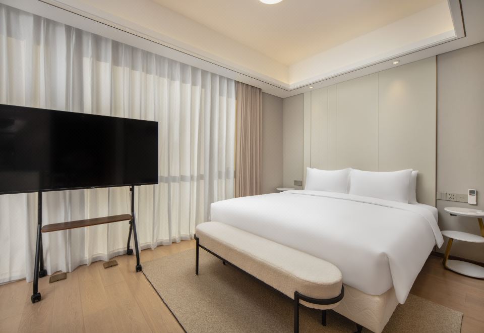 浮白·公寓大床房丨洗烘一体机