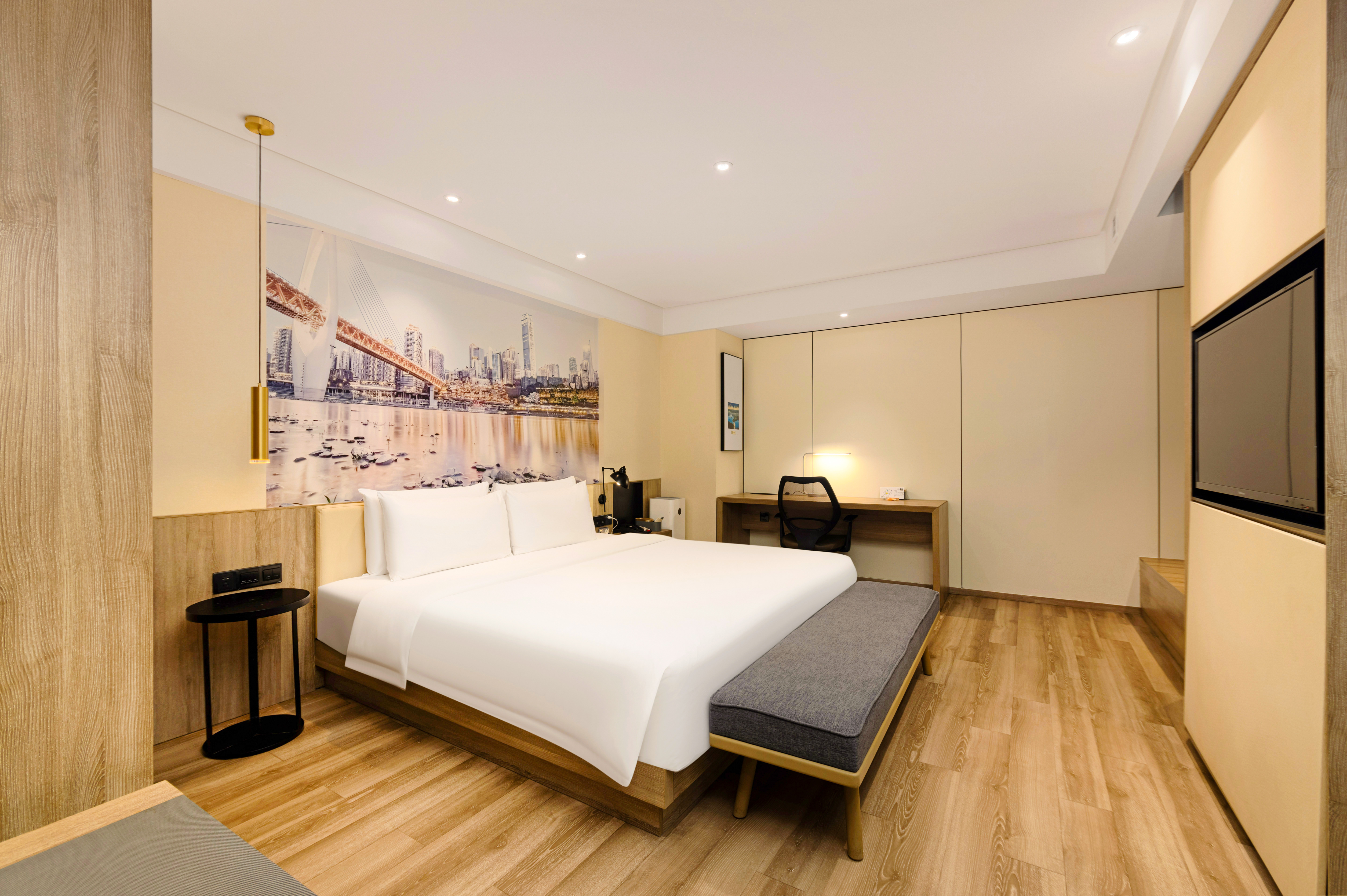 雅致大床房（LaiFen吹风+空气净化器）