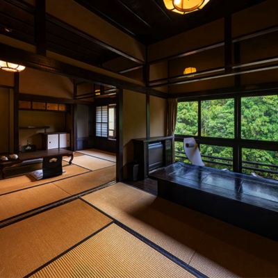 二間続きの民芸調の部屋【和室10畳＋6畳】 奥三河・湯谷温泉　はづ別館 クーポン