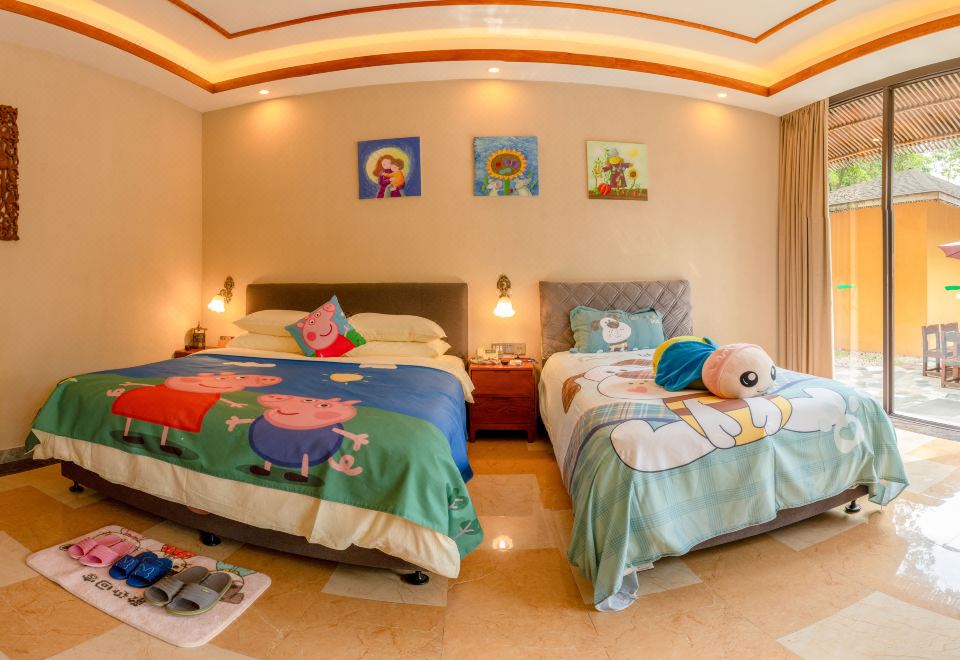 心悦谷池畔亲子别墅-独立庭院-私汤泡池