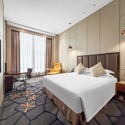 精品大床房「商務辦公+全棉床用品+深眠好眠+大落地窗」 萬維飯店（中山燈都古鎮店）優惠