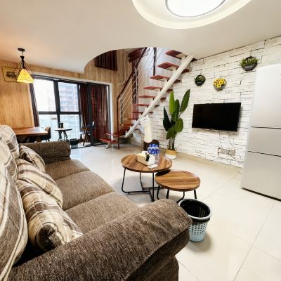 牧瀾｜美式複式觀影雙床房（洗烘機） 成都秋瑾民宿（太古裡店）優惠